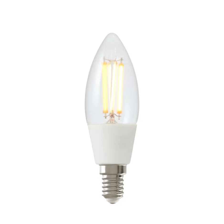 Calex Lichtbronnen< Smart Led-Kaarslamp - Transparant - 4,5W